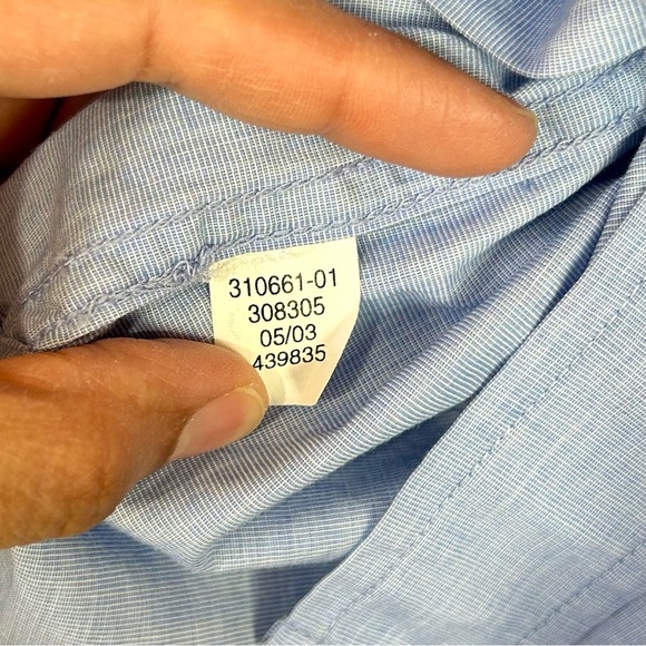 VTG GAP Classic Fit Men’s Small Button Up Long Sleeve Shirt 2003 Single Stitch - Picture 6 of 6